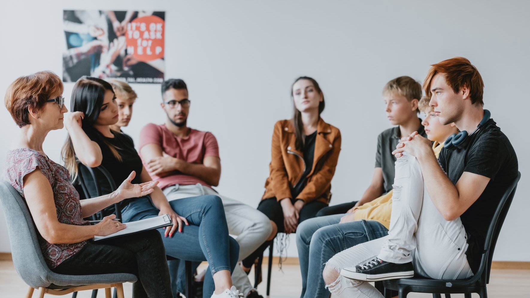 Verrückt - na und! Workshops Workshop mit einer Gruppe junger Leute bei Verrückt? Na und!